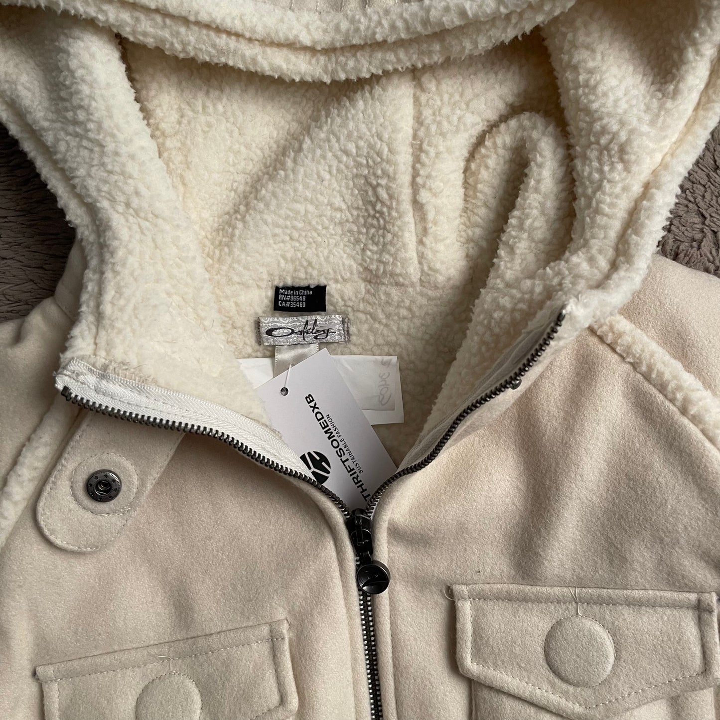 Oakley Sherpa Hoodie Vest Jacket (S)