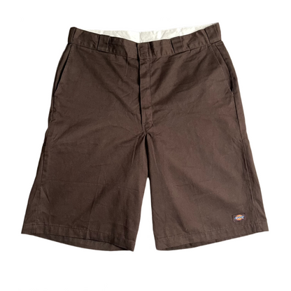 Dickies Chocolate Brown Knee Length Bermuda Shorts (W38)