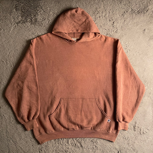 Russell Athletic Plain Dusty Orange Hoodie (XL)