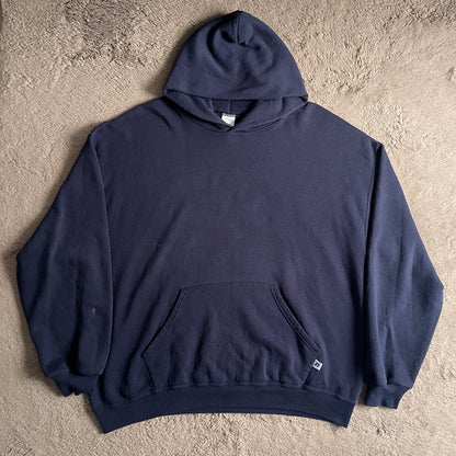 Russell Athletic Plain Navy Blue Hoodie (XL)