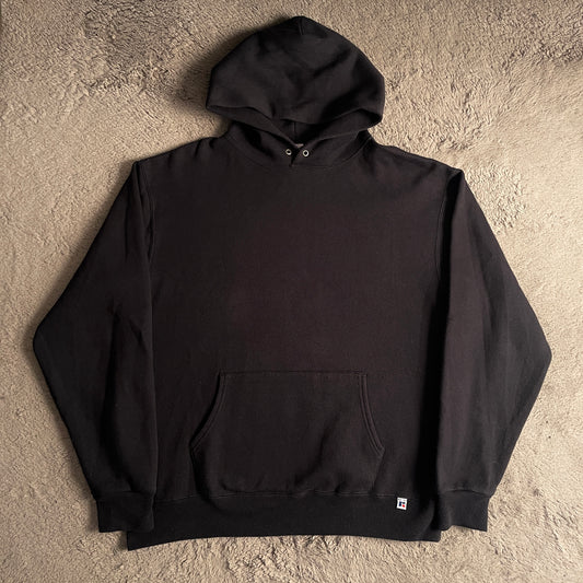 Russell Athletic Plain Black Hoodie (XL)