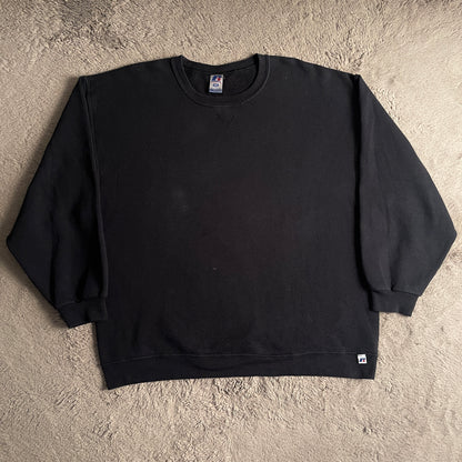 Russell Athletic Plain Black Crewneck (XL)