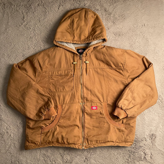 Dickies Men's Duck Sherpa Lined Hooded Jacket (3XL)