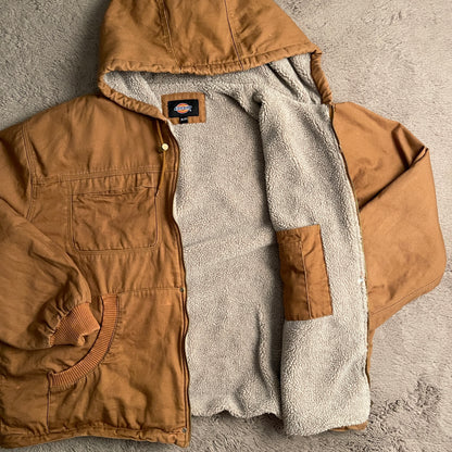 Dickies Men's Duck Sherpa Lined Hooded Jacket (3XL)