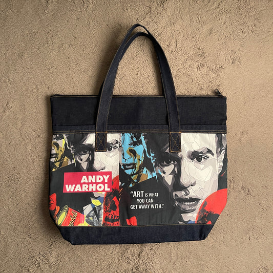 Andy Warhol Denim Art Bag
