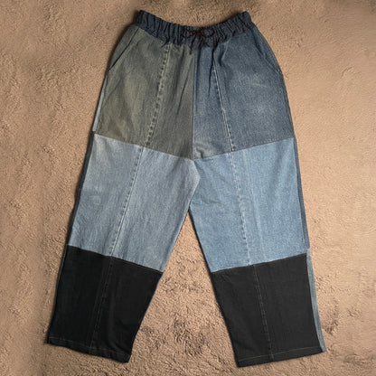 Baggy Denim Patched Jeans (W28-W36)
