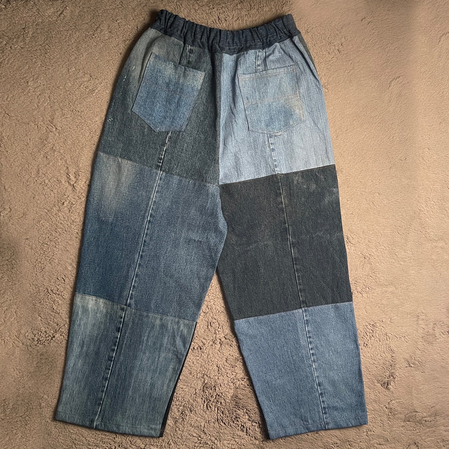Baggy Denim Patched Jeans (W28-W36)