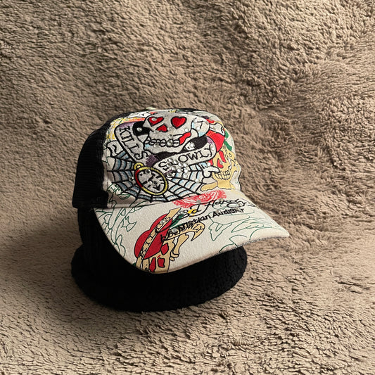 Ed Hardy Hat with Rhinestones