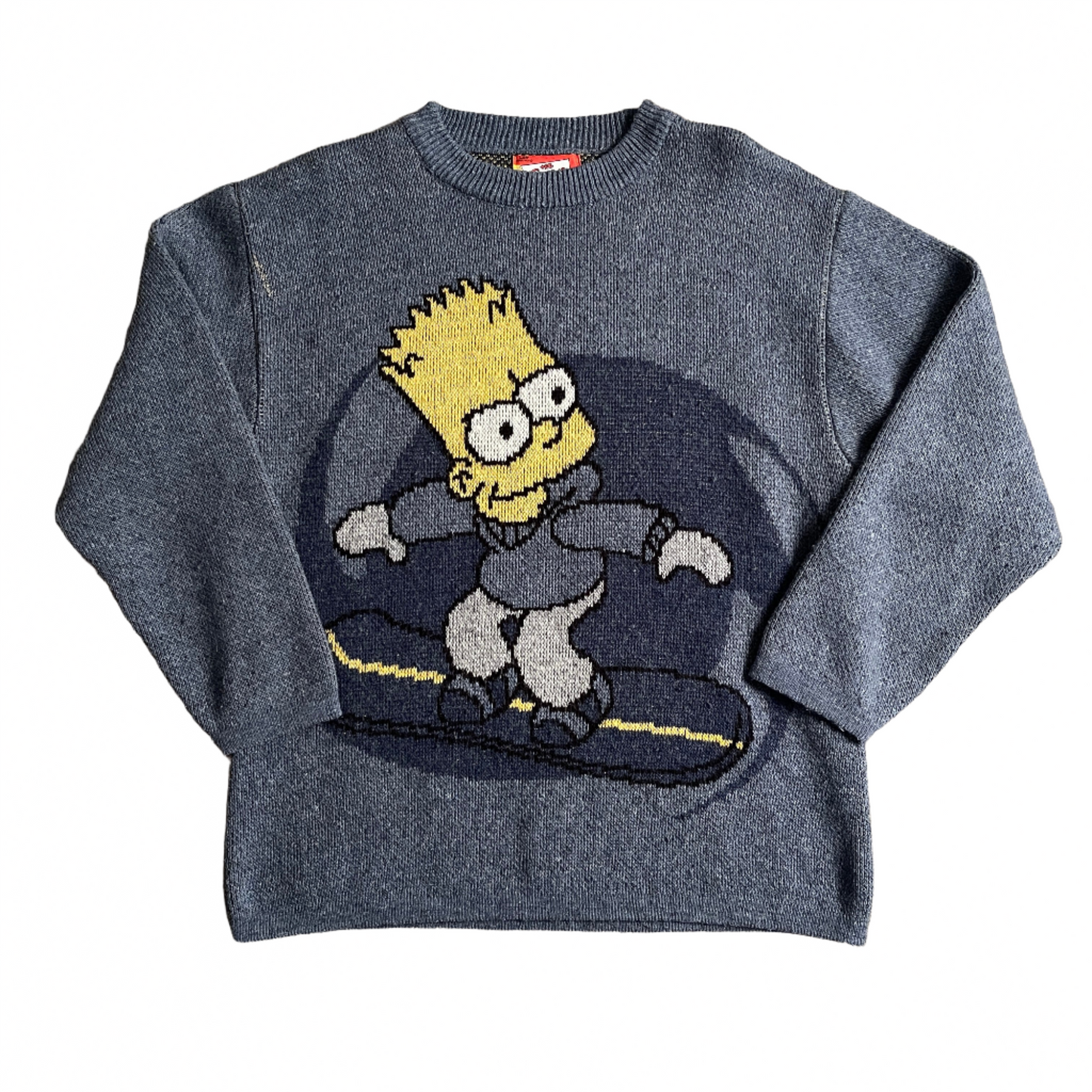 Bart Simpson Snowboard Knitted Crewneck (L)