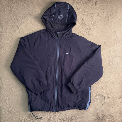 00's Vintage Nike Basketball Parka Hoodie Jacket (XL)