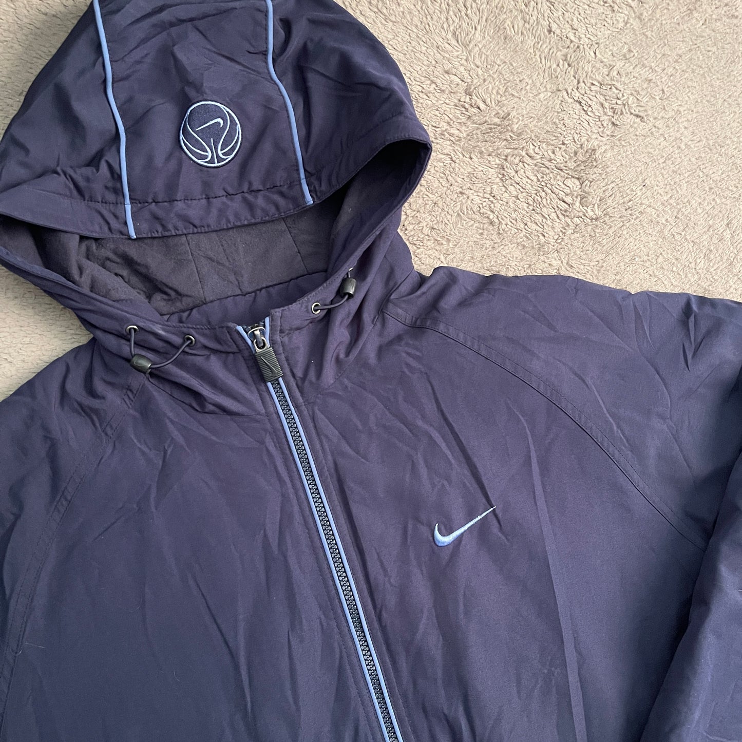 00's Vintage Nike Basketball Parka Hoodie Jacket (XL)