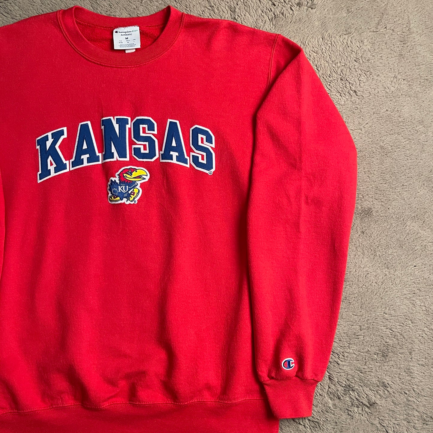 Champion Kansas Jayhawks Crewneck (M-L)