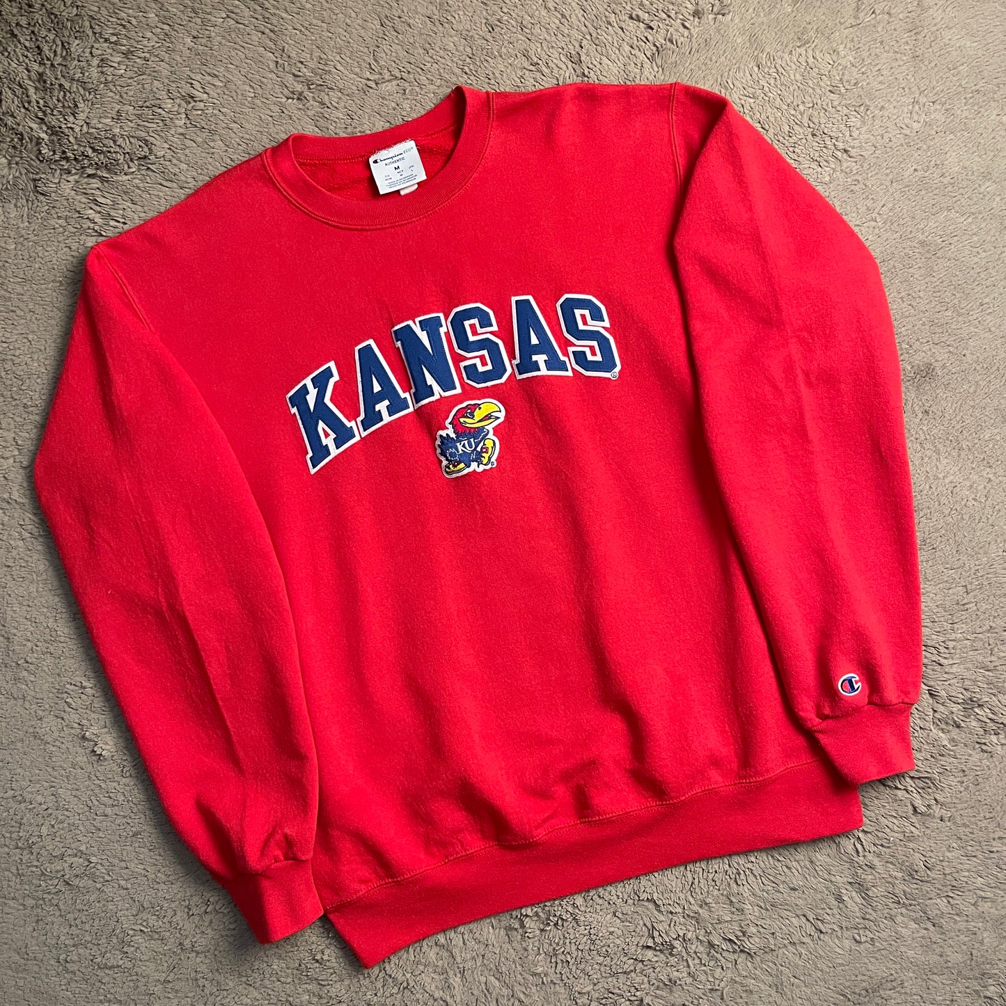 Champion Kansas Jayhawks Crewneck (M-L)