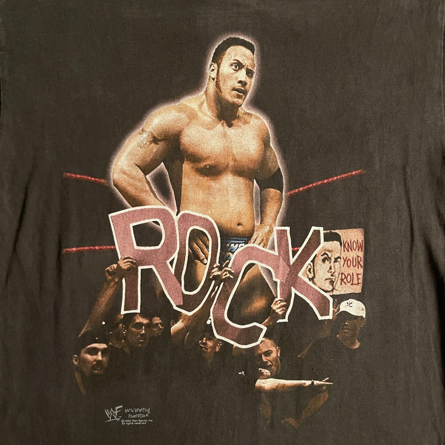 1999 Vintage WWF The Rock Tee (M-L)