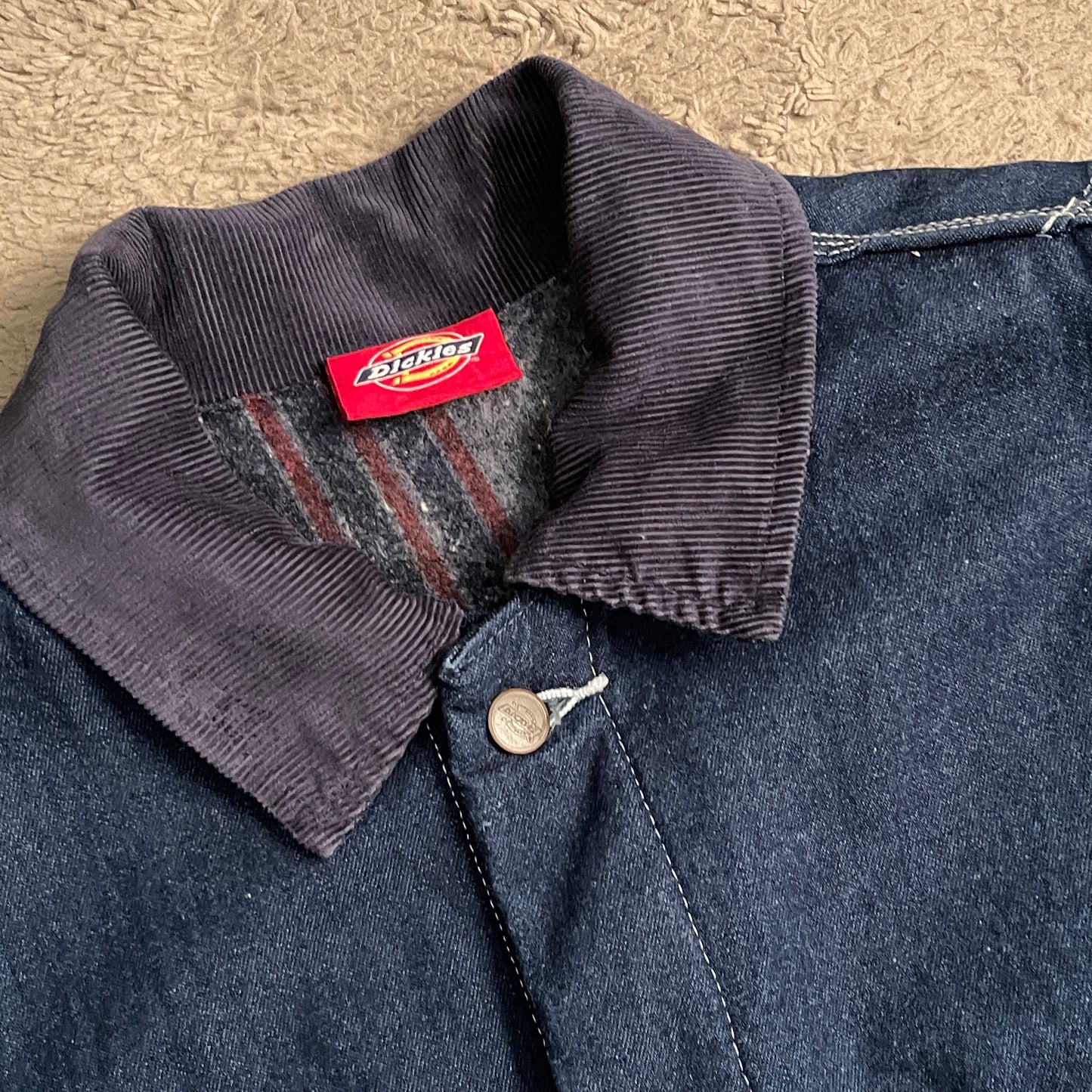 Vintage Dickies Denim/Corduroy Chore Coat Jacket (L)