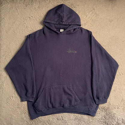 Stussy Navy Blue Hoodie (XL)