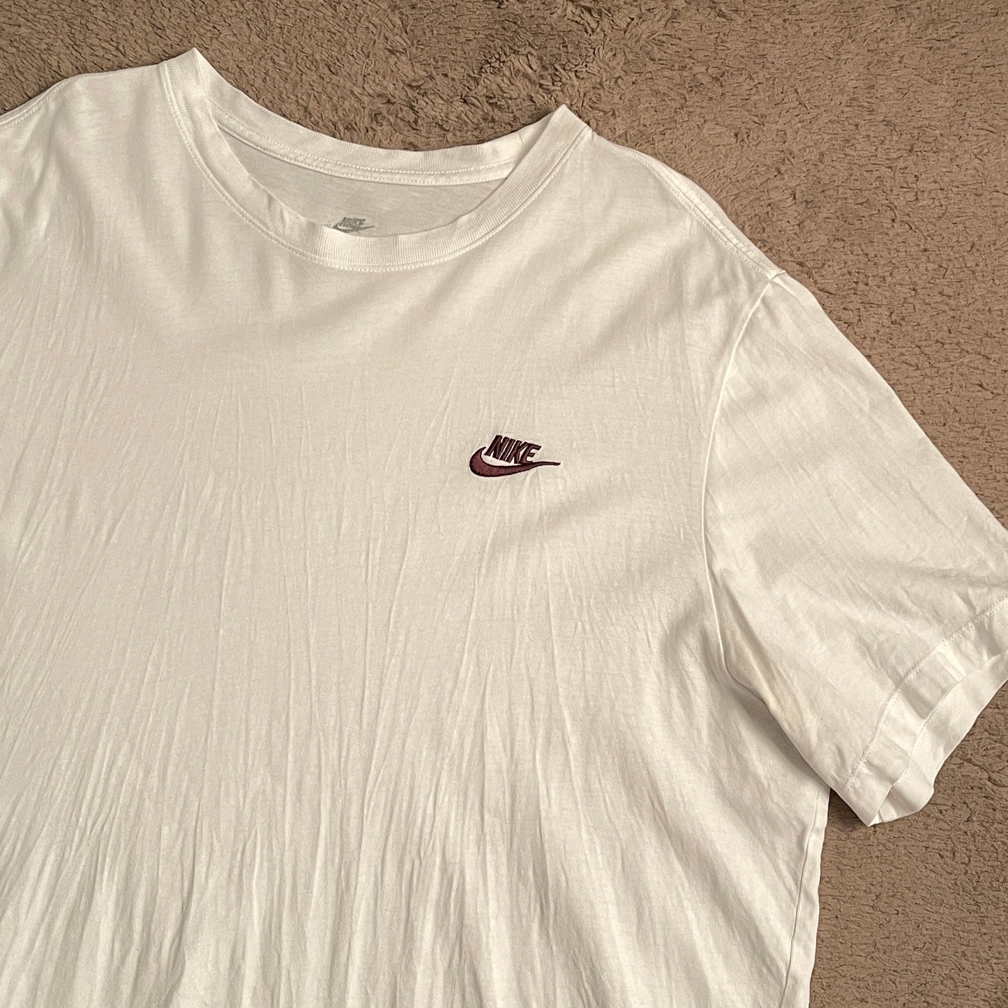 Nike Chocolate Brown Side Logo Tee (XL)