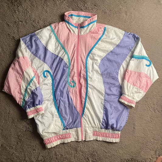 Lavon Multicolor Windbreaker Jacket (L)