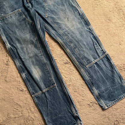 Carhartt Double Front Knee Denim Pants (W33xL45)