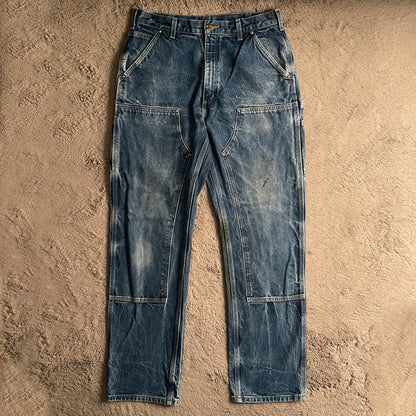 Carhartt Double Front Knee Denim Pants (W33xL45)