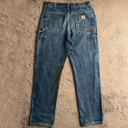 Carhartt Double Front Knee Denim Pants (W33xL45)