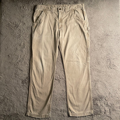 Beige Carhartt Work Pants (W38xL42.5)