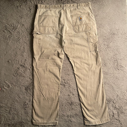 Beige Carhartt Work Pants (W38xL42.5)