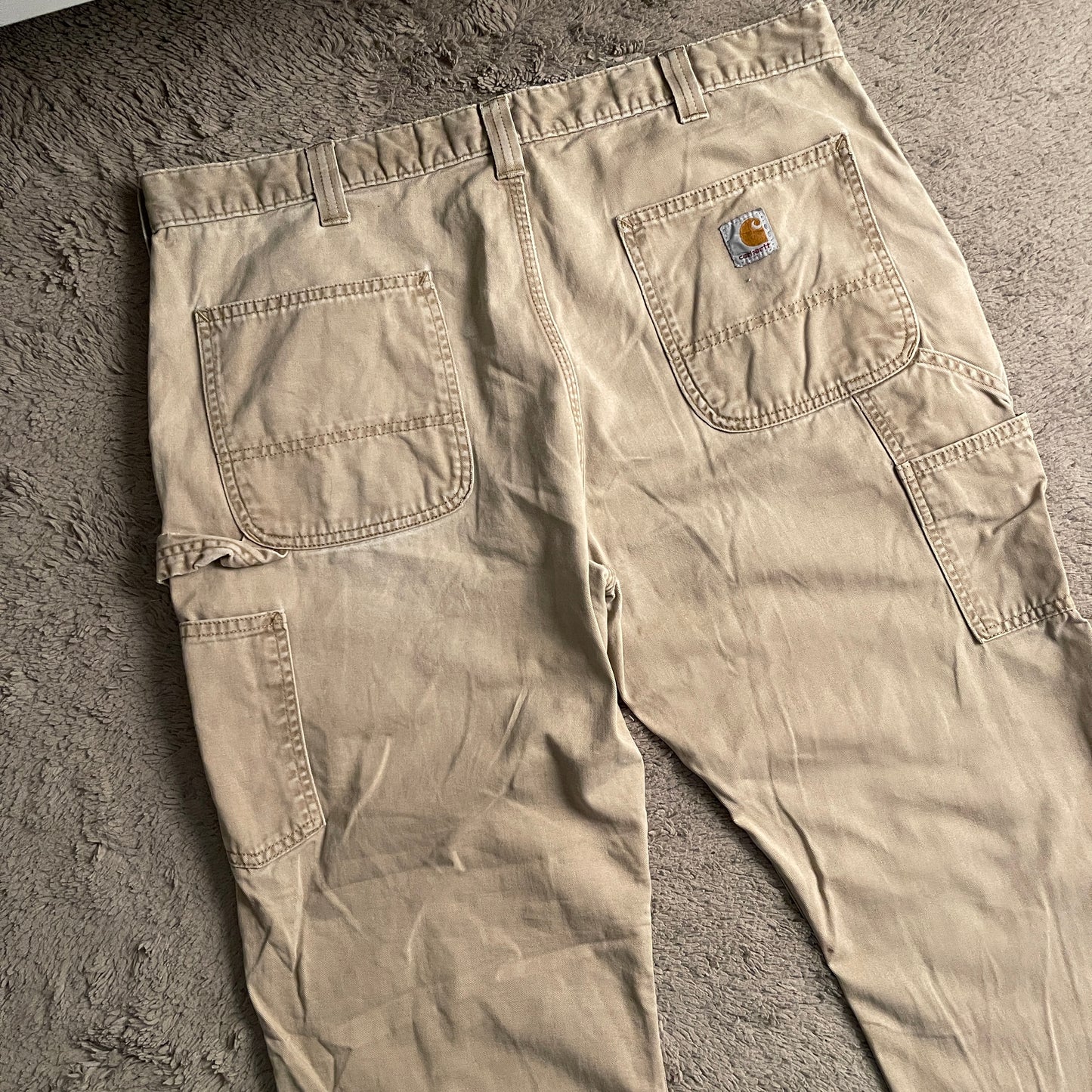 Beige Carhartt Work Pants (W38xL42.5)