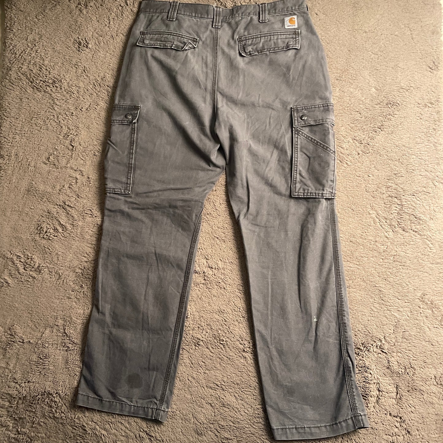 Light Grey Carhartt Relaxed Fit Cargo Pants (W36xL43)
