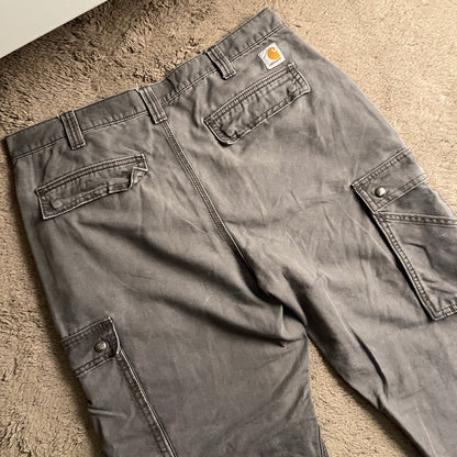 Light Grey Carhartt Relaxed Fit Cargo Pants (W36xL43)
