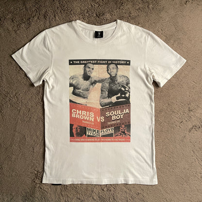 Chris Brown vs. Soulja Boy "The Greatest Fight in History" Tee (M)