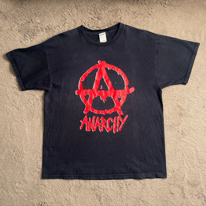 Vintage Anarchy Will Beat Graphic Tee (XL)