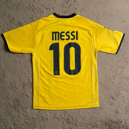 2008-09 Barcelona FC Away #10 Messi Jersey Shirt (M)