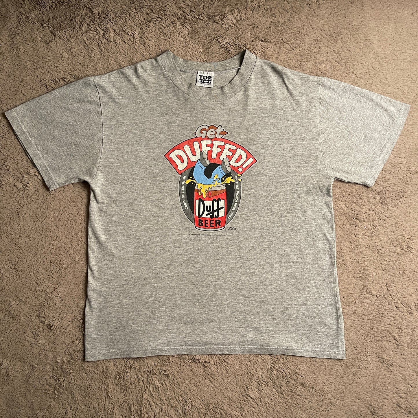 1998 The Simpsons "Get Duffed" Vintage Tee (L)