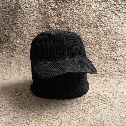 Black Corduroy Hat