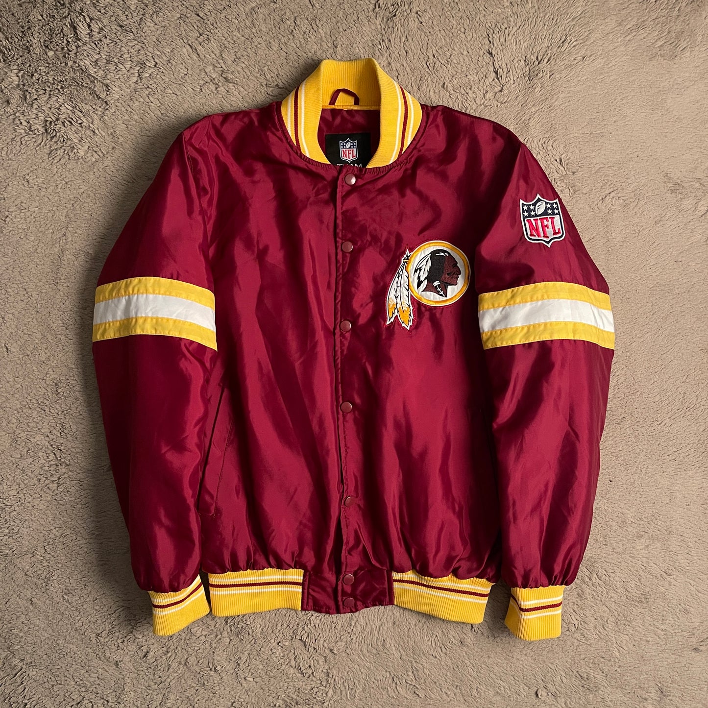 Vintage NFL Washington Redskins Button Up Jacket (L)