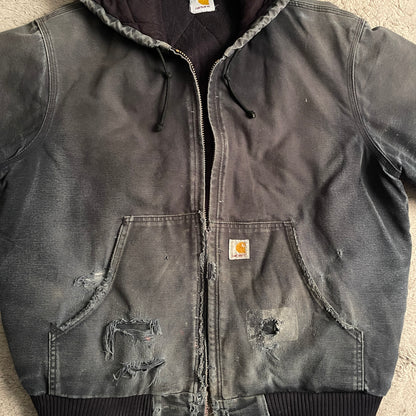 [DISCONTINUED] Vintage Distressed J160 Carhartt Charcoal Washed Jacket (XL)