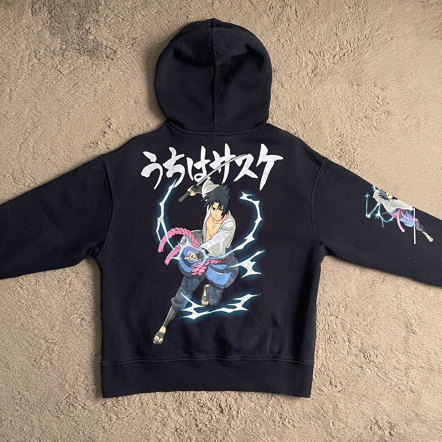 Naruto Sasuke Uchiha Thunder Hoodie (S)