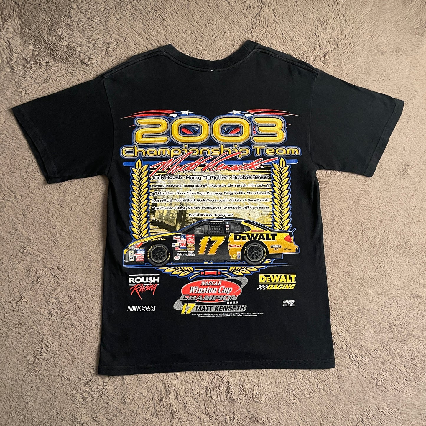 2003 Nascar #17 Dewalt Matt Kenseth Racing Vintage Tee (M)