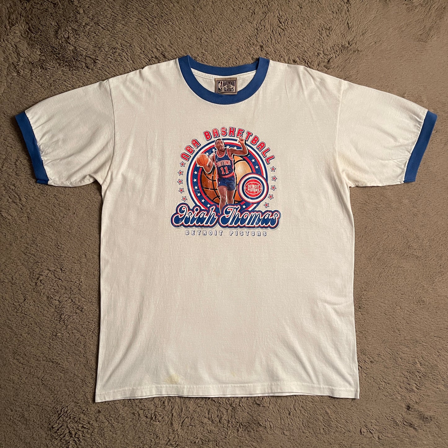 Vintage NBA Isiah Thomas Ringer Tee (L)