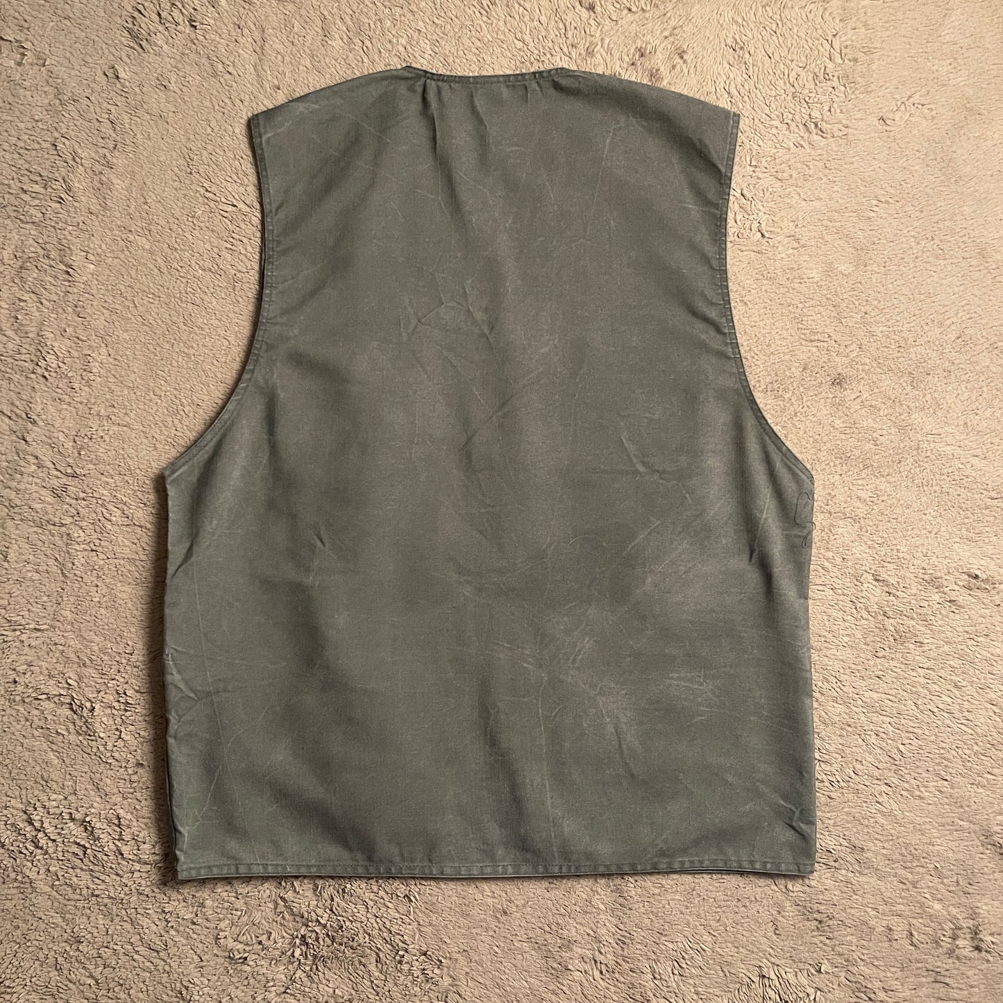 Stone Washed Multi-pocket Vest (XL)