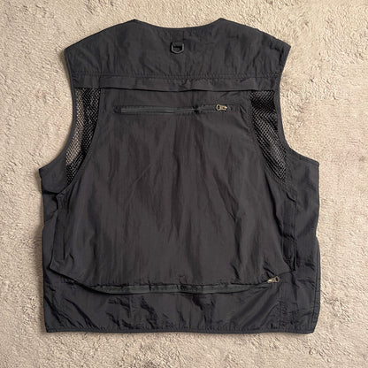 Black Tactical Cargo Vest (L)