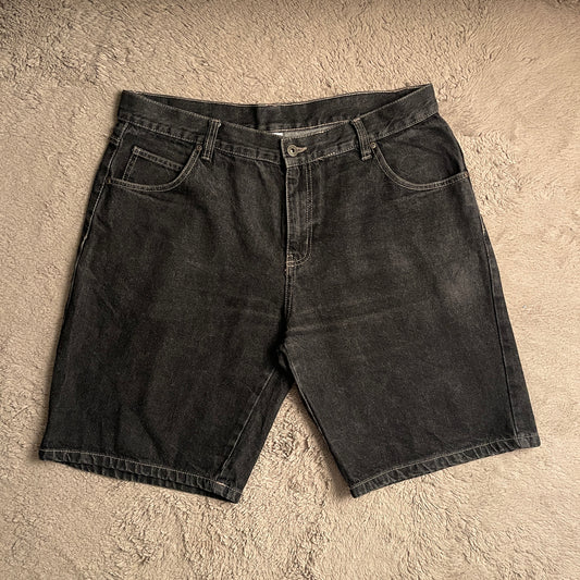 Black Denim Jorts (W36)