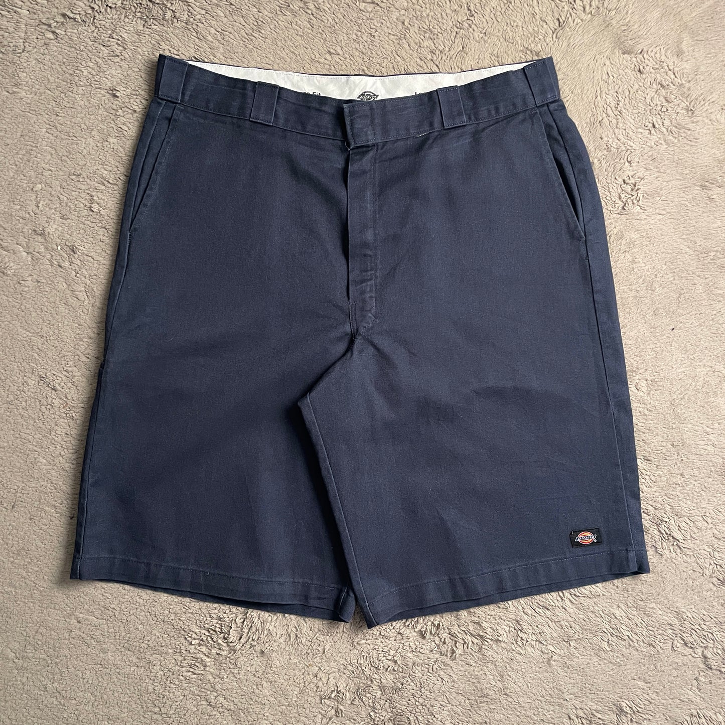 Dickies Loose Fit Navy Blue Shorts (W38)