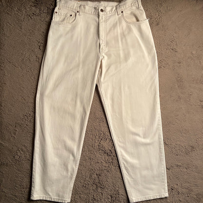 Levi's 570 White Straight Jeans (W36)