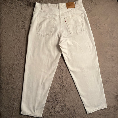 Levi's 570 White Straight Jeans (W36)