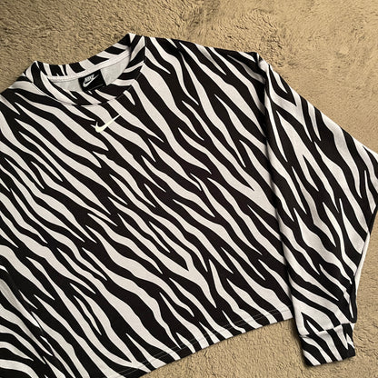 Nike Mid Swoosh Zebra Print Crewneck (S)