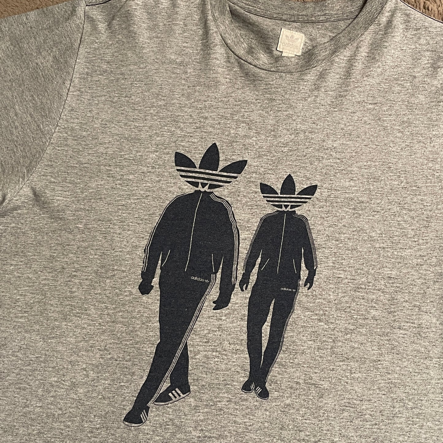 Adidas Logo Men Graphic Tee (L)