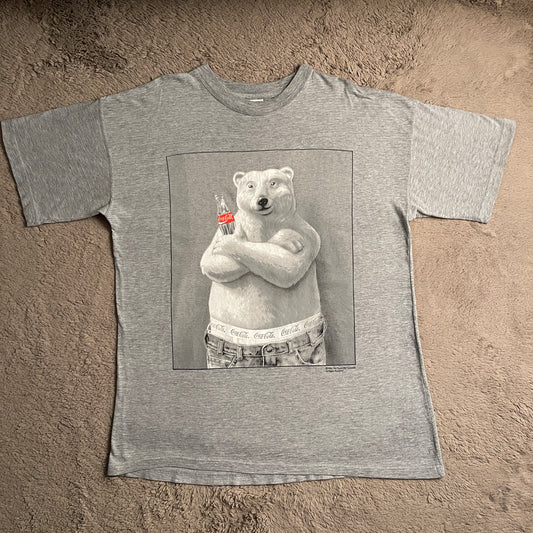 1995 Coca-Cola x Calvin Klein Polar Bear Vintage Tee (XL)