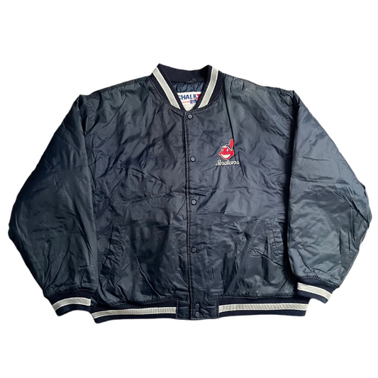 Vintage Chalk Line MLB Cleveland Indians Bomber Jacket (2XL)